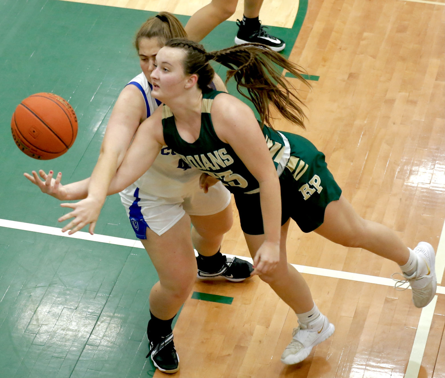 Kaylee Ruberg draws the foul